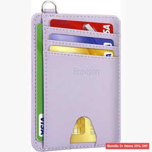 Slim RFID Blocking Front Pocket Wallet with Detachable D-Shackle